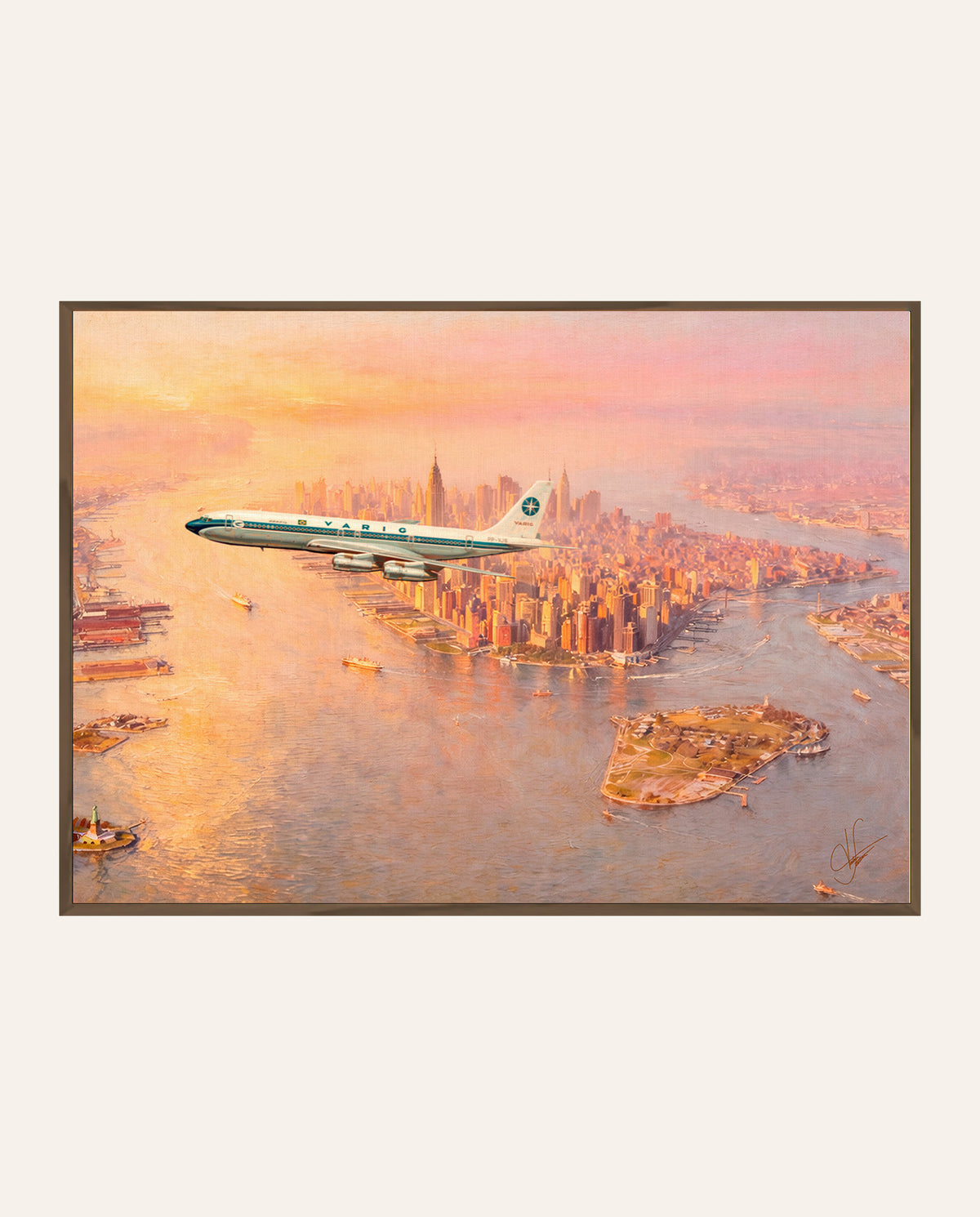 Varig 707 - Golden Hour em Manhattan