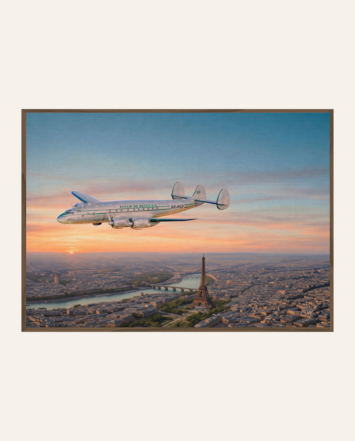 Panair Constellation - Amanhecer em Paris