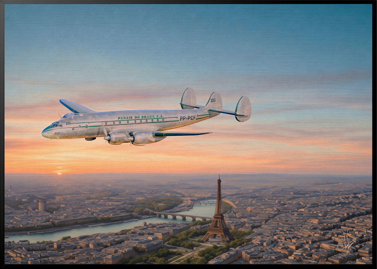 Panair Constellation - Amanhecer em Paris